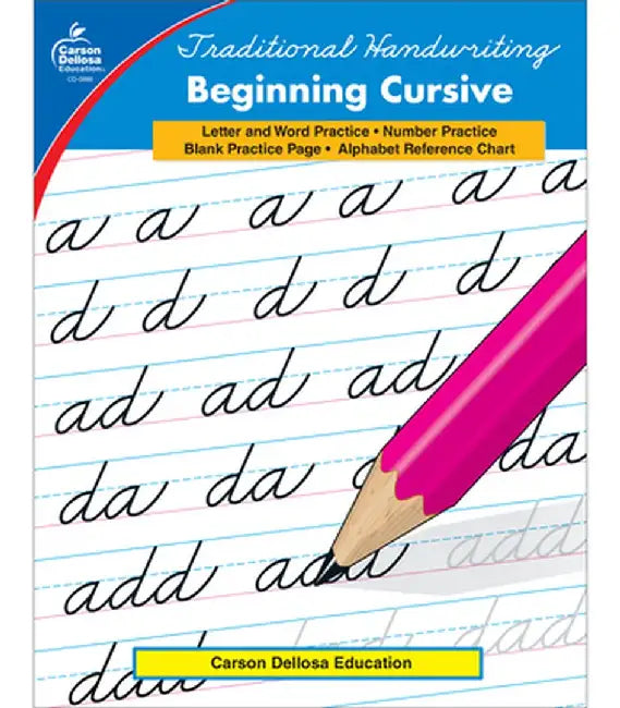 Traditional Handwriting: Beginning Cursive, Grades 1 - 3 by Carson-Dellosa Publishing