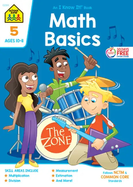 School Zone Math Basics Grade 5 by School Zone