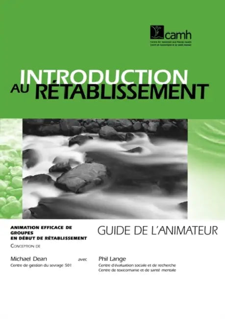 Introduction au rétablissement: Animation efficace de groupes en début de rétablissement - Guide de l'animateur by Michael Dean, Phillip Lange