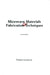 Microwave Materials and Fabrication Techniques by Thomas S. Laverghetta