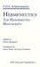 Hermeneutics: The Handwritten Manuscripts by Friedrich D. E. Schleiermacher, Heina Kimmerle, James Duke