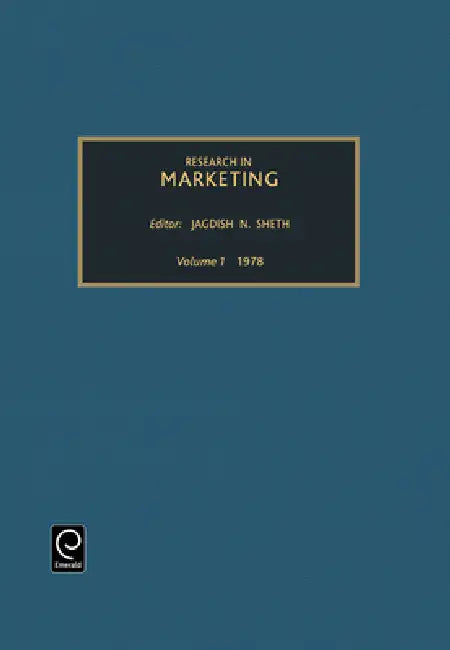 Research in Marketing, Volume 1 by Jagdish N. Sheth