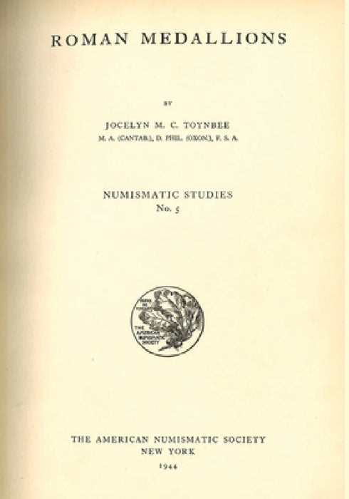 Roman Medallions by Jocelyn Toynbee