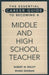 The Essential Career Guide to Becoming a Middle and High School Teacher by Robert W. Maloy