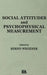 Social Attitudes and Psychophysical Measurement by Wegener