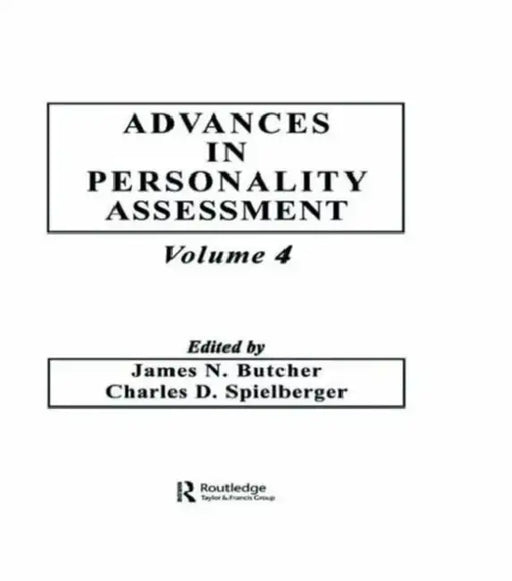 Advances in Personality Assessment by James N. Butcher