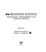 Behavior Science: Philosophical, Methodological, and Empirical Advances by Hayne W. Reese