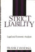 Strict Liability: Legal and Economic Analysis by Frank J. Vandall