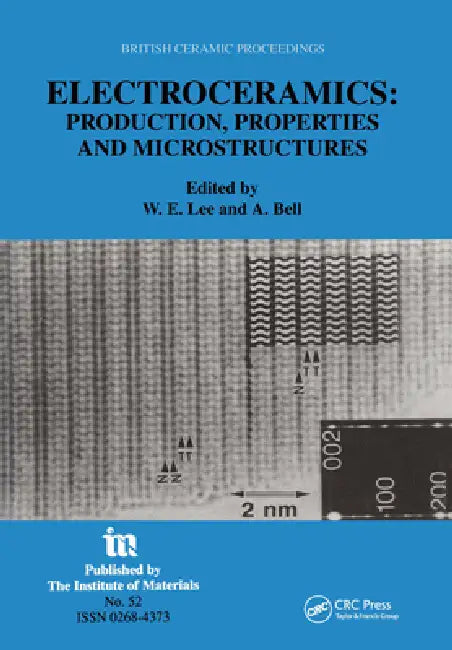 Electroceramics - Production, Properties and Microstructures: Proceedings of the Symposium Held as Part of the Condensed Matter and Materials Physics by William E. Lee