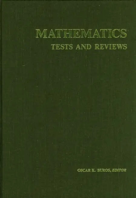 Mathematics Tests and Reviews by Buros Center