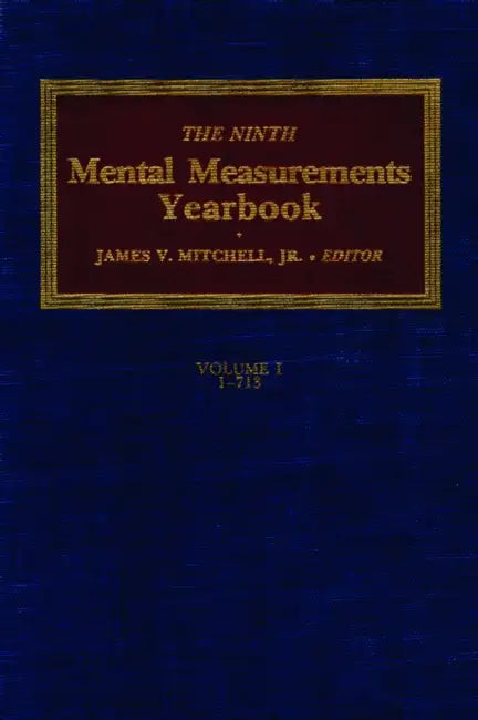 The 9th Mental Measurements Yearbook by Buros Center, James V. Mitchell Jr