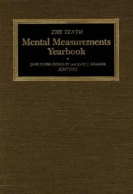 10th Mental Measurements Yearbook by Buros Center, Jane Close Conoley, Jack J. Kramer