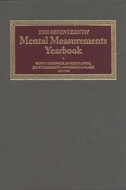Mental Measurements Yearbook by Buros Center, Robert A. Spies, Barbara S. Plake