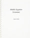 Middle Egyptian Grammar by James Hoch