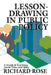 Lesson-Drawing in Public Policy: A Guide to Learning Across Time and Space by Richard Rose