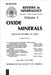 Oxide Minerals by Douglas Rumble