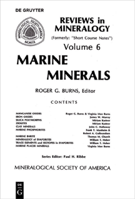 Marine Minerals by Roger G. Burns