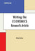 Writing the Economics Research Article by Michael Barlow