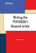 Writing the Psychology Research Article by Michael Barlow