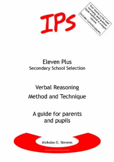 Verbal Reasoning - Method and Technique by Nicholas Geoffrey Stevens