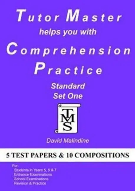 Tutor Master Helps You with Comprehension Practice by David Malindine