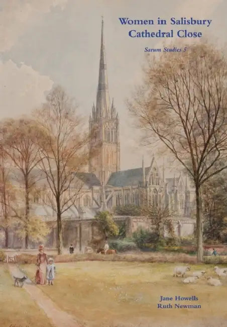 Women In Salisbury Cathedral Close by Jane Howells