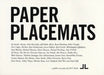 Paper Placemats by Jason Fulford, Leanne Shapton, Paul Maliszewski