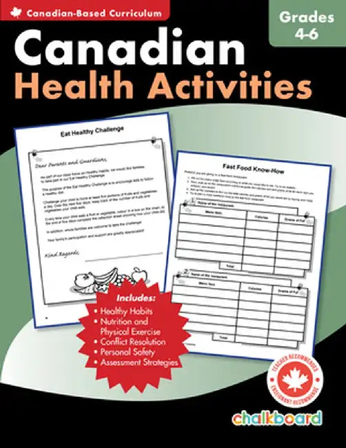 Canadian Health Activities Grades 4-6 by Demetra Turnbull