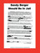 Sandy Berger Should Be In Jail by W. Frederick Zimmerman