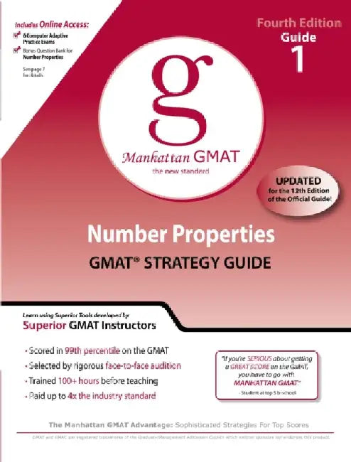 Number Properties Gmat Preparation Guide 