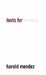 Texts for Nothing by Harold Mendez, Tricia Van Eck