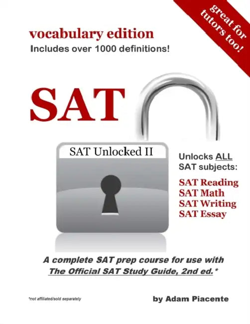 SAT Unlocked II (Vocabulary Edition) by Adam Piacente
