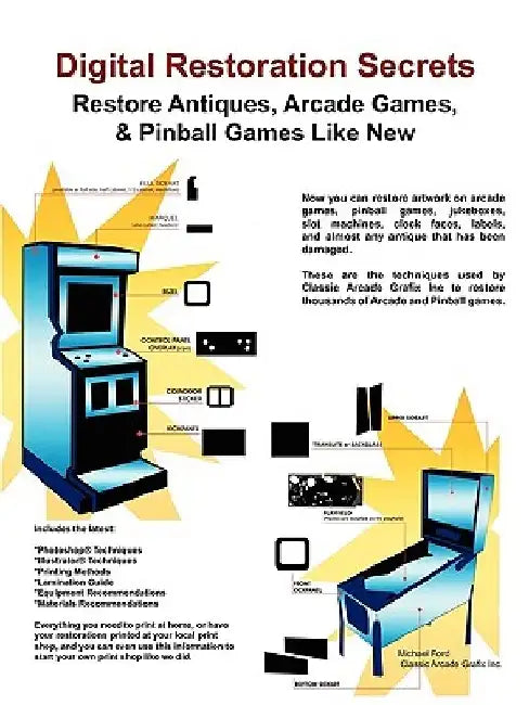 Digital Restoration Secrets: Restore Antiques, Arcade Games,& Pinball by Michael Ford