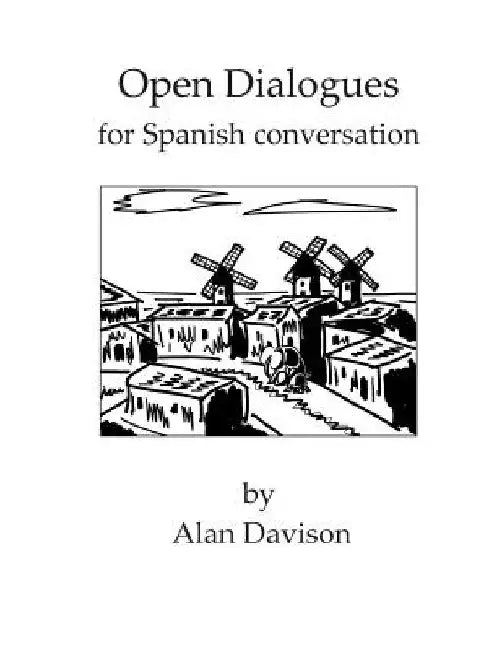 Open Dialogues for Spanish conversation by Davison, Alan R.