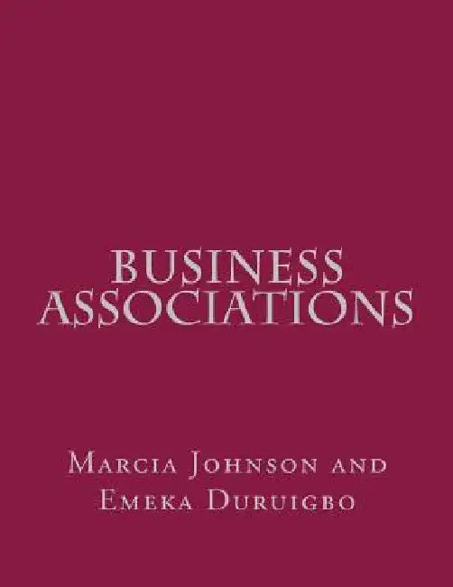 Business Associations by Emeka Duruigbo
