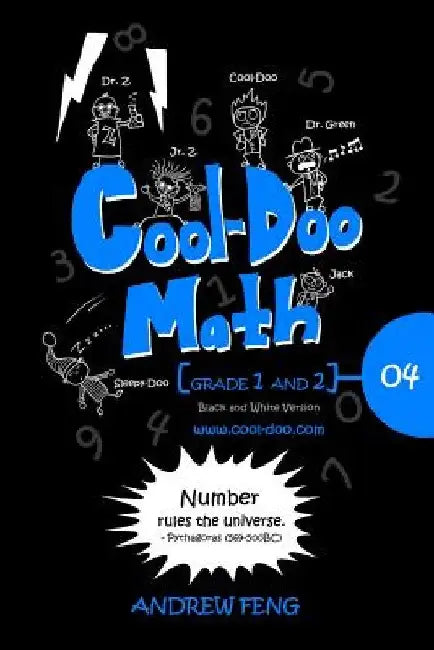 Cool-Doo Math - Grade 1&2 - Vol.04 - Black & White Version by Peter Feng