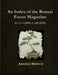 An Index of the Bonsai Focus Magazine: Issues 1 (1989) to 160 (2016) by Angelo Mifsud