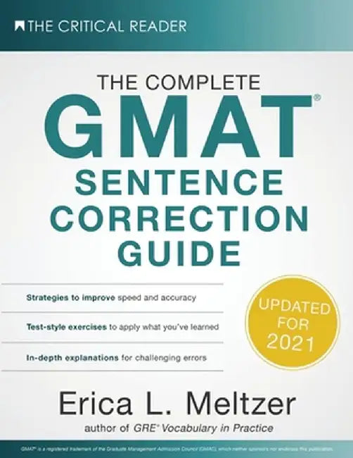 The Complete GMAT Sentence Correction Guide by Erica L. Meltzer