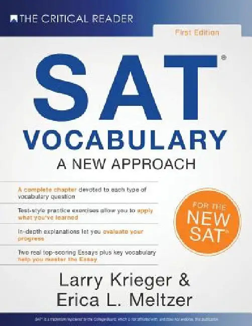 SAT Vocabulary: A New Approach by Erica L. Meltzer