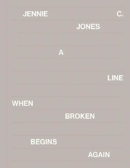 Jennie C. Jones: A Line When Broken Begins Again by Jennie C. Jones, Stephanie Weissberg