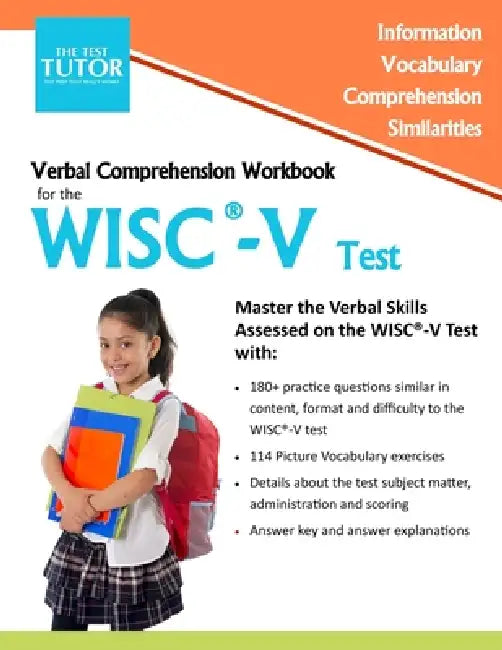 Verbal Comprehension Workbook for the WISC-V by The Test Tutor