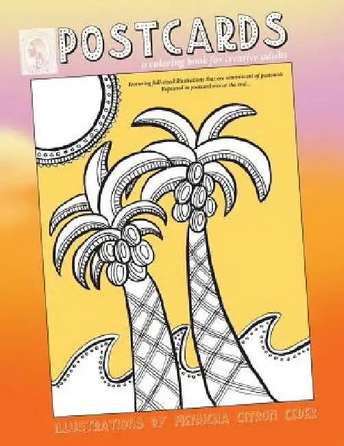 Postcards: coloring book for creative adults by Menucha Citron