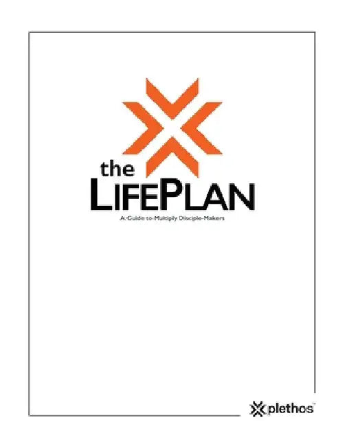 The Life Plan: A Guide to Multiply Disciple-Makers by Plethos Global