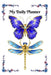 Blue and Gold Butterfly and Dragonfly Planner by Treehouse Books