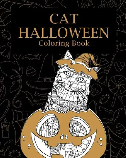 Cat Halloween Coloring Book by Paperland