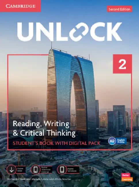 Unlock Level 2 Reading, Writing and Critical Thinking Student's Book with Digital Pack by Richard O'Neill