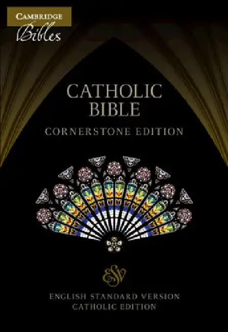 Esv-Ce Catholic Bible, Cornerstone Edition, Black Cowhide Leather, Esc668: T