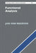 Functional Analysis by Jan Van Neerven