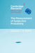 The Measurement of Subjective Probability by Edward J. R. Elliott