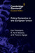 Policy Dynamics in the European Union by Eva Thomann, R. Kent Weaver, Tiziano Zgaga